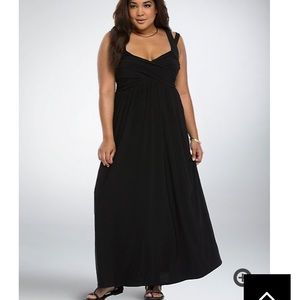 Black maxi dress